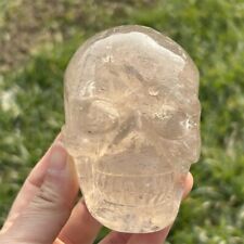 760g Natural smoky quartz skull Quartz Crystal carved Reiki healing XK4108 picture