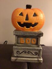 Hyde and Eek  BOO pumpkin Tombstone Halloween Lights Up picture