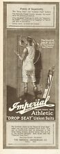 1917 Imperial Underwear Co Piqua Ohio Drop Seat Underwear Union Suit Clothing Ad picture