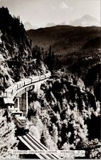 Squamish BC Train entering Cheakamus Canyon PGE Railway Unused RPPC Postcard G35 picture