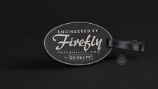 Firefly Builders Plaque Engineered By Logo Vinyl Luggage Q-Tag NEW UNUSED picture