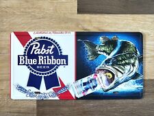 Pabst Blue Ribbon Cold Beer  Metal Sign Pbr Fishing Sign Mancave Garage Bar Beer picture