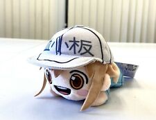 Cells at Work Anime Nesoberi Small Keychain Plush Toy Doll White Platelet SG8628 picture