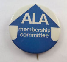 Vintage ( ALA Membership Committee ) American Library Association Button Pinback picture