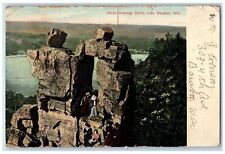 1907 Devils Doorway Devils Lake Baraboo Wisconsin WI Antique Postcard picture