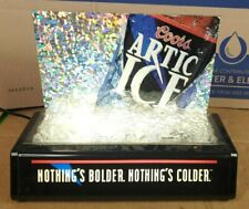 Vintage 90's Coors Artic Ice light up bar back counter display tested working picture