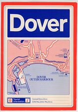 1978 Dover England Tourist Information Pamphlet Map Harbour Port Townwall Uk  picture
