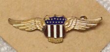 Aviator Wings Sweetheart pin, enameled shield (3138) picture