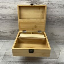 Wooden Stash Box for Discrete Storage of Smoking and Vaping 7.5” X 7.25” X 2” picture