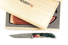 Mcusta Seki Japan Platinum Label Wood Handle Slim Limited Edition Fixed Knife picture