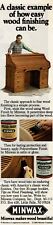 1985 Vintage Print Ad Minwax makes wood beautiful A classic example of how easy picture