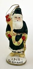 Vintage Christmas Santa 1908 Germany Holding Snake Figurine 5.5 Inches picture