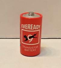 Vintage Eveready 9 Nine Lives, Red C Cell Transistor Battery, No 1035,  picture
