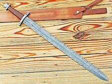 Handforged Damascus Steel Viking Sword | Medieval Sword With Sheath | Functional picture