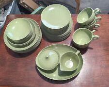 Vintage Set Of Green Melmac Dishes Marked OD picture