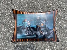 Handmade resin wood plaque with David Mann artwork picture