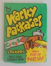 1975 VINTAGE WACKY PACKAGES SERIES 12 UNOPENED GREEN PACK  @@ RARE @@ picture