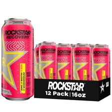 Rockstar Recovery Strawberry Lemonade Energy Drink, 16 Fl.oz, 12 Pack Cans picture
