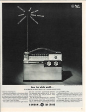 1963 GENERAL ELECTRIC GE Transistor Radio Short Wave AM Ham Vintage Print Ad picture