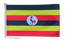 Uganda Flag 3'x2' (90cm x 60cm) With Rope and Toggle picture