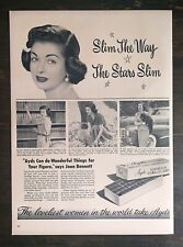 Vintage 1952 Ayds Vitamin Candy Joan Bennett Full Page Original Ad 622 picture