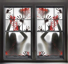 Bloody Creepy Window Wall Decoration Zombie Hands Halloween picture