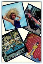 c1950's Fiesta Of Five Flags Multiview Annual History Pensacola Florida Postcard picture