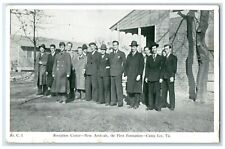 1942 Reception Center New Arrivals First Formation Camp Lee Virginia VA Postcard picture