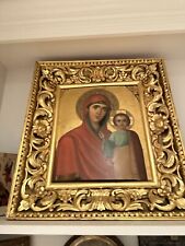 Greek Orthodox Russian Icon LARGE Frame 18th Century picture