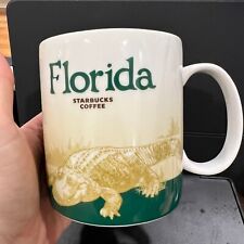 Starbucks 2011 Florida Coffee Mug Cup Collector Series 16oz Alligator Green picture