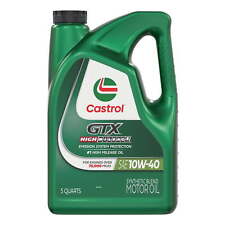 Castrol GTX High Mileage 10W-40 Synthetic Blend Motor Oil, 5 Quarts picture