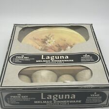 Laguna MELMAC  Dishes Dinnerware Vintage 16 Piece Set  Original Box Mid Century  picture