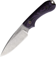 Bradford Knives Guardian 3 Fixed Blade Knife Purple & Black G10 AEB-L 3FE119A picture