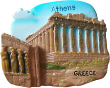 3D the Parthenon on the Acropolis in Athens Greece Landmark Resin Fridge Magnet  picture