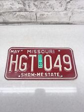 Vintage Expired Missouri Hgt 049 License Plate picture