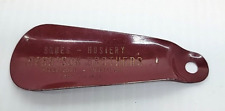 VTG Harrison Brothers Shoes - Hosiery. Metal Shoe Horn Advertising Morristown picture