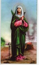 St. Apollonia - Relic Laminated Holy Card- Blessed by Pope Francis  picture