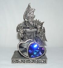Bewitched 1997 One Year Only Piece Heavy Pewter 2 Dragons W/ Gem Stones U.K. picture