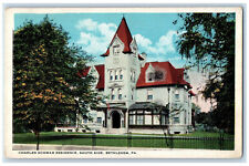 Charles Schwab Residence South Side Bethlehem Pennsylvania PA Vintage Postcard picture