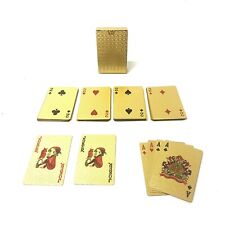 NEW Gold/Black Foil Play Poker Card Waterproof Plastic Gold Deck Game Card USA picture