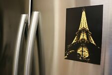 Eiffel Tower 4X6 FRIDGE MAGNET PARIS FRANCE at Night Souvenir POSTCARD MAGNET picture