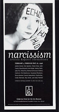 1996 NARCISSISM CHUCK CLOSE ANDY WARHOL BRUCE NAUMAN CINDY SHERMAN PRINT AD picture