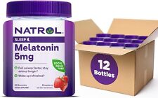 Melatonin 5mg, 90 Strawberry-Flavored Gummies, 90 Day Supply (Pack of 12). picture