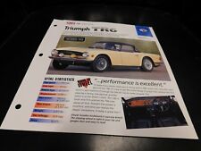 1969-1976 Triumph TR6 Triumph Stag Spec Sheet Brochure Photo Poster 70 71 72 73 picture