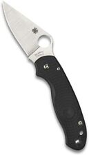 Spyderco Para 3 Lightweight Black FRN BD1N Satin PlainEdge Folding Pocket Knife picture