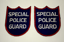 Rare set of 2 Special Police Guard Uniform arm Patch Aux ? 1950s NOS New picture