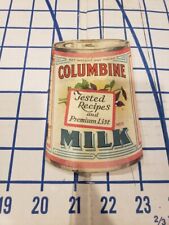 Antique Columbine Milk Tested Recipes and Premium List Promotional Cook Book picture