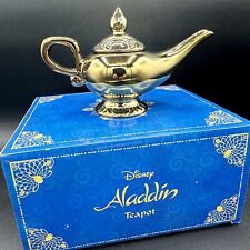 Disney Aladdin Genie's Lamp Teapot Authentic Disney Merch Gold Tone New In Box picture