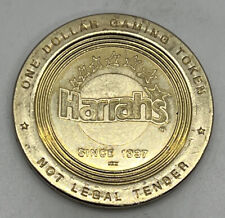 Harrah's $1 Reno Nevada Casino Slot Gaming Token Brass RW 2001 picture