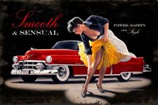 SMOOTH SENSUAL RISQUE GIRL 1950s CAR 36